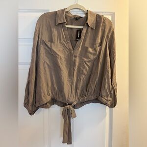 NWT Express Tie Front Blouse